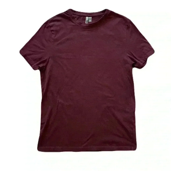 Women's ASOS Short Sleeve Maroon T Shirt Casual Lightweight - Picture 1 of 6